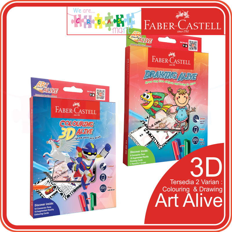 Faber Castell Art Alive Drawing & Colouring 3D Augmented Reality Works ...