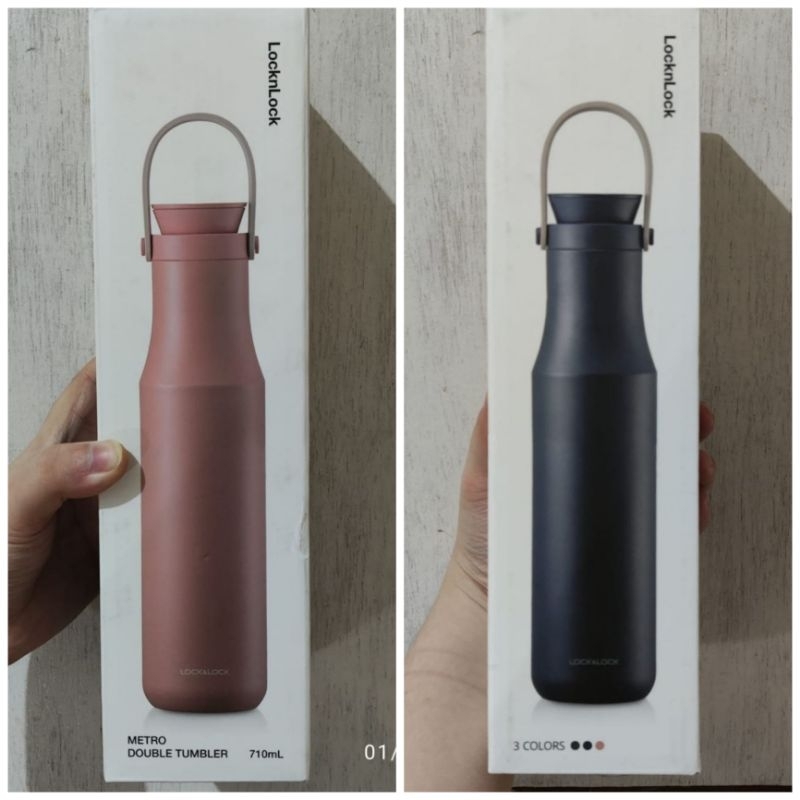 Locknlock Metro Double Tumbler 710ml Lhc4203 Lockandlock Lock Pink Navy Shopee Malaysia 0042