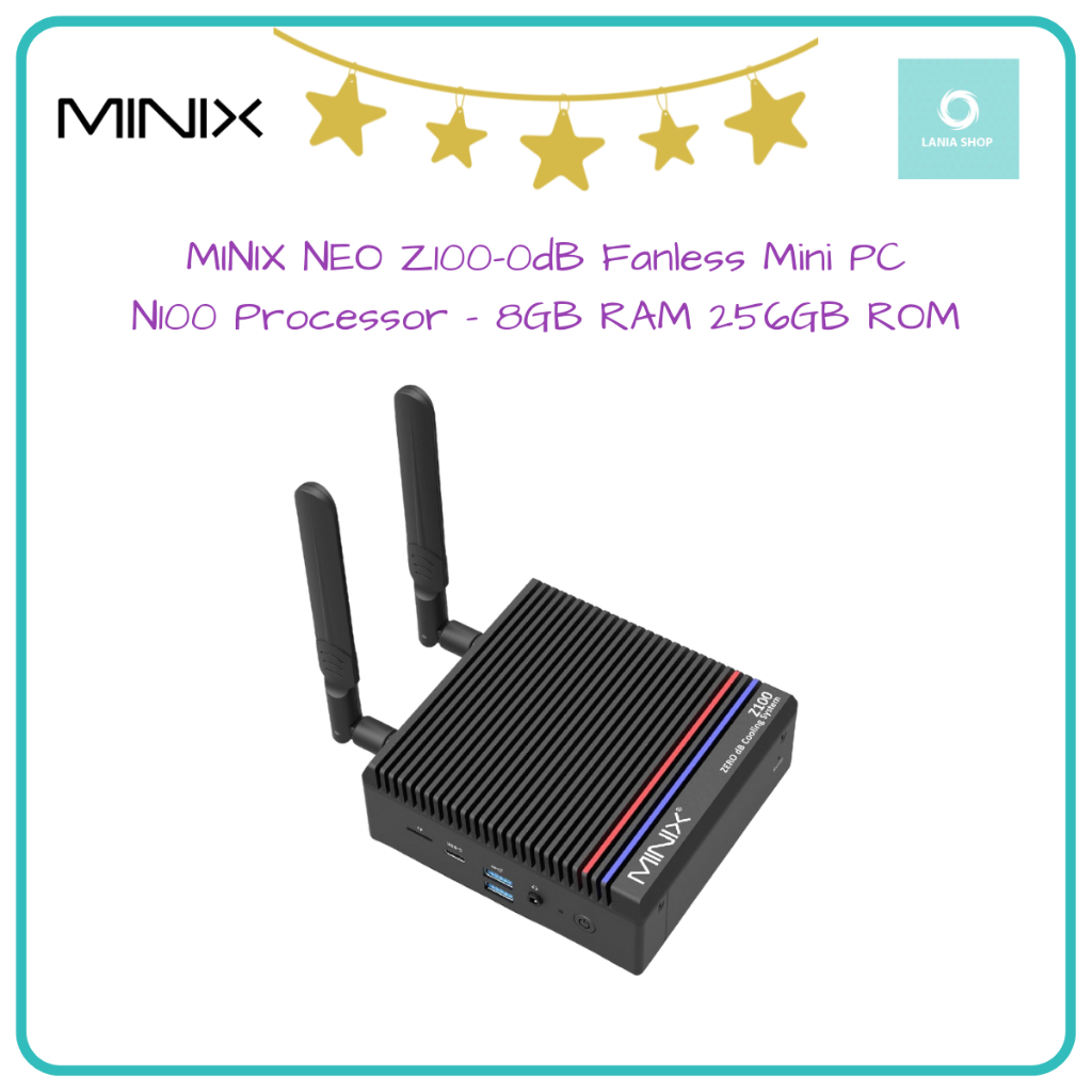 Minix Neo Z100 0db Fanless Mini Pc N100 Processor 8gb Ram 256gb Rom Shopee Malaysia 3128