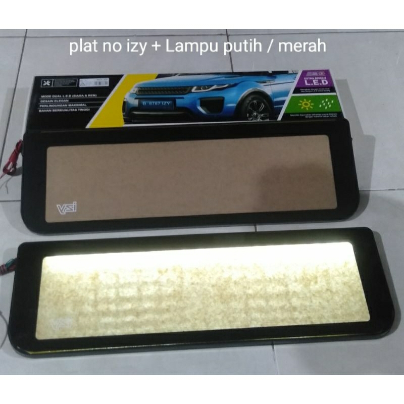 Car Number Plate Holder+Light/2Color universal izy Number Plate Holder