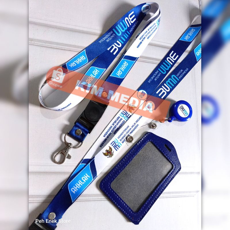 Garuda BUMN ID CARD Strap NEW LOGO/ BUMN GARUDA IDCARD LANYARD ANTI ...