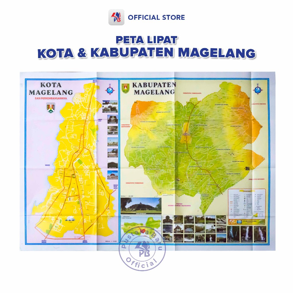 Magelang City Map/Magelang City Sheet Folding Map | Shopee Malaysia