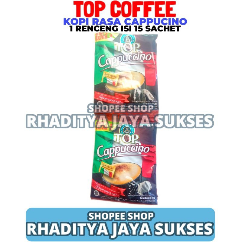 Top Coffee Cappuccino 1 Plan Contains 15 Sachets 25 Grams | Shopee Malaysia
