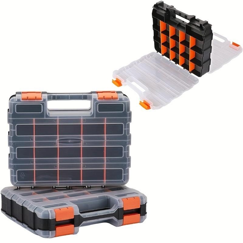 Plastic Double Tool Box with Removable Plastic Divider for Bead/Screws ...