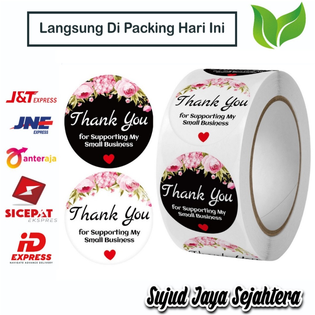 HITAM PUTIH 05. Thank YOU STICKER THANK YOU STICKER (Black And White ...