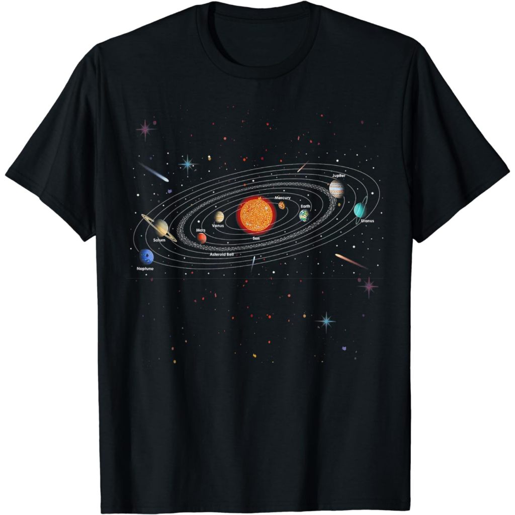 Children's Clothes Solar System Shirt Planets & Orbit Educational ...