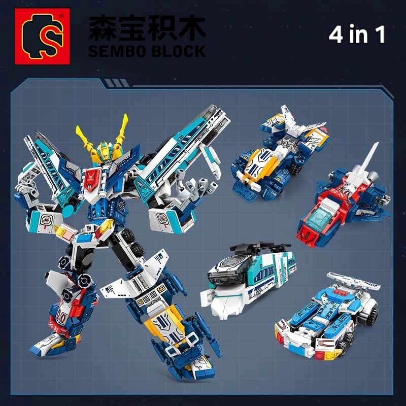 Sembo BLOCK BRICKS MECHA OF STEEL 4IN1/MECHA OF STEEL ROBOT BLOCK Toys ...