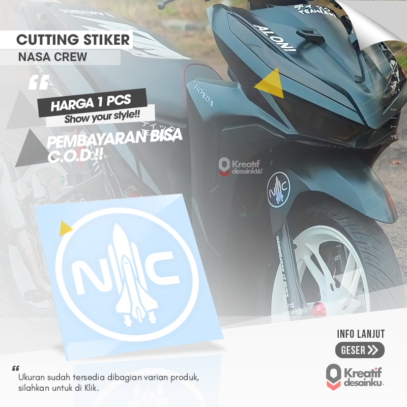Cutting Stickers Nasa Crew Ns Japan Variations Motorcycle Car Sticker ...