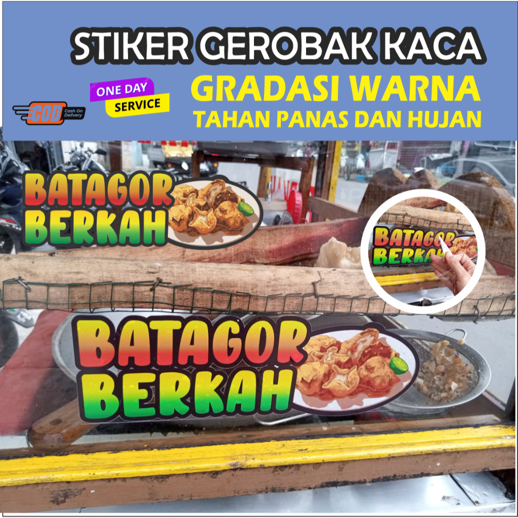 Bandung Stickers - Print Colorful Full Color Glass Cart Stickers, UV ...