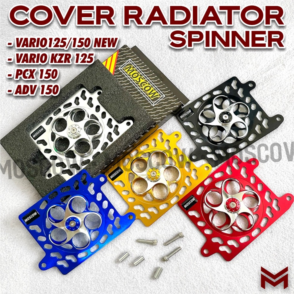 RADIATOR COVER + FAN SPINNER MATIC VARIO 125 150 OLD NEW VARIO 150 ...