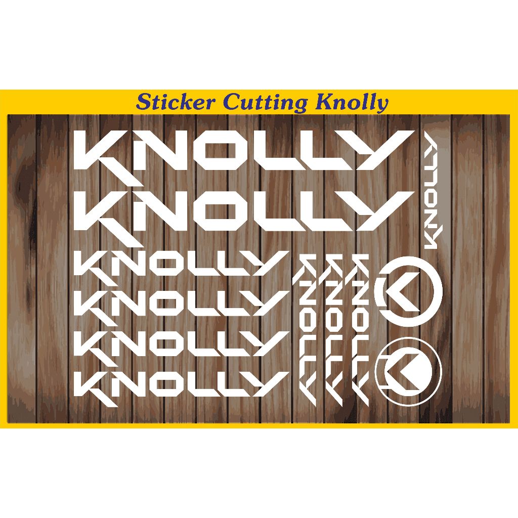 Sticker cutting mtb fixie Knolly Stickers Sheet Bike Frame Cycle ...