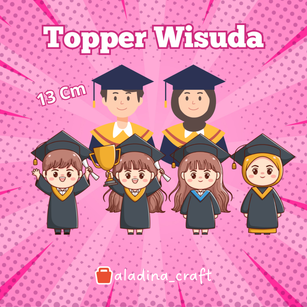 13cm Graduation TOPPER/Graduation TOPPER 13CM | Shopee Malaysia