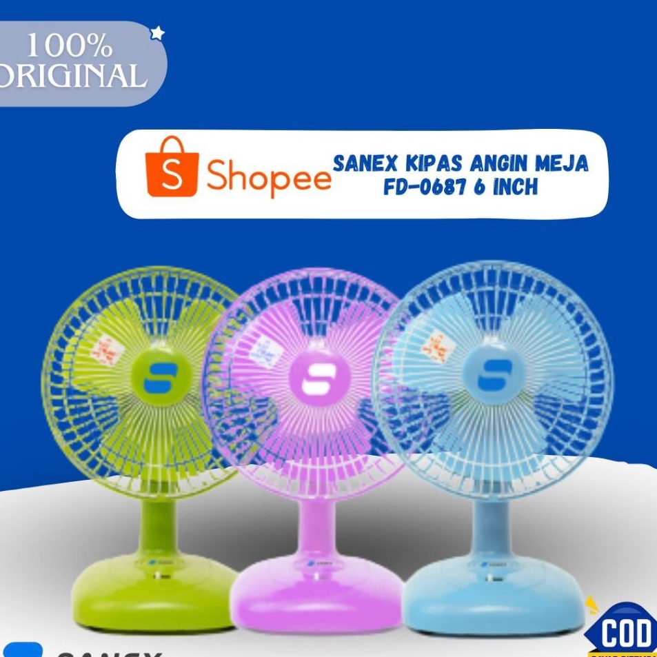 Sanex Table Fan FD687 6 Inch Small Fan Table Fan Color Fan DeskFan ...