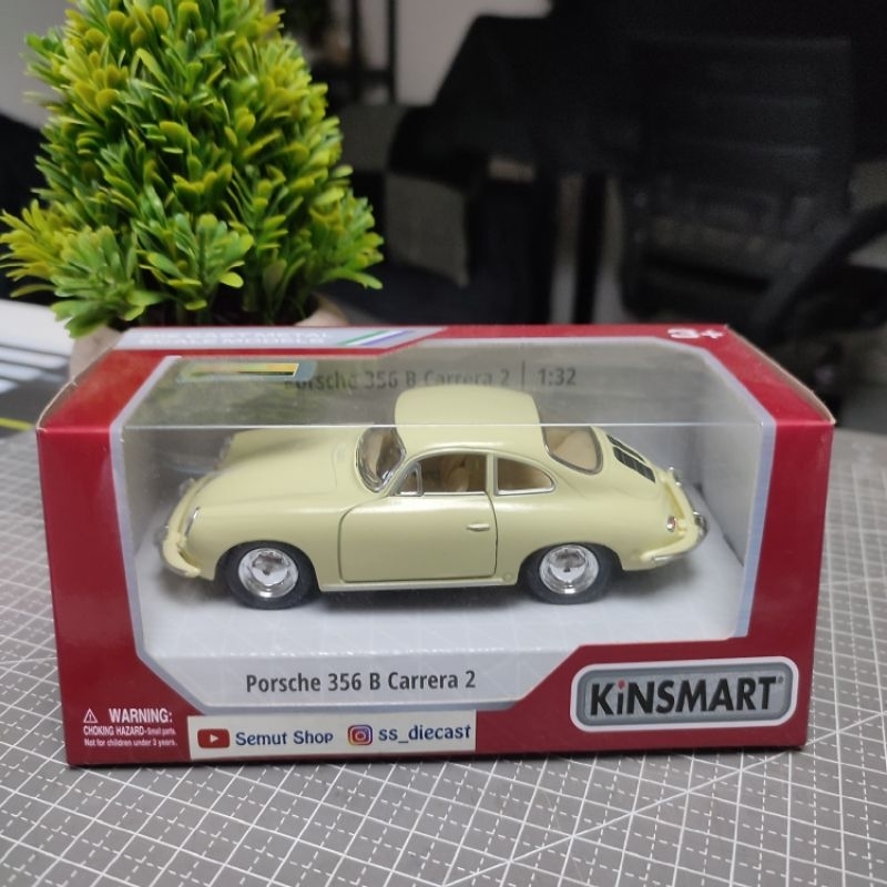 5 Pulgadas / 1:32 Porsche 356 B Carrera 2 1963 Verde KINSMART En Display A Granel