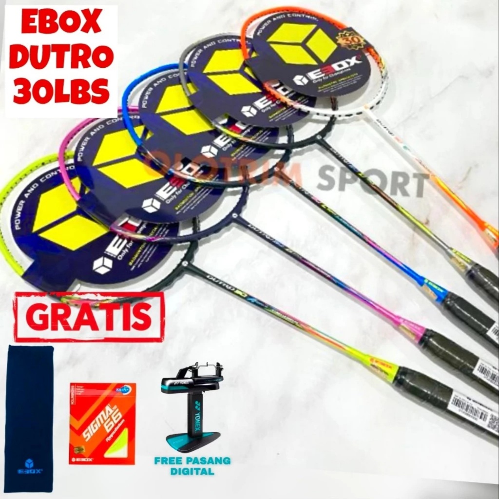 EBOX DUTRO 30 ii 2 30lbs ASTRO 26 Original Badminton Racket | Shopee ...