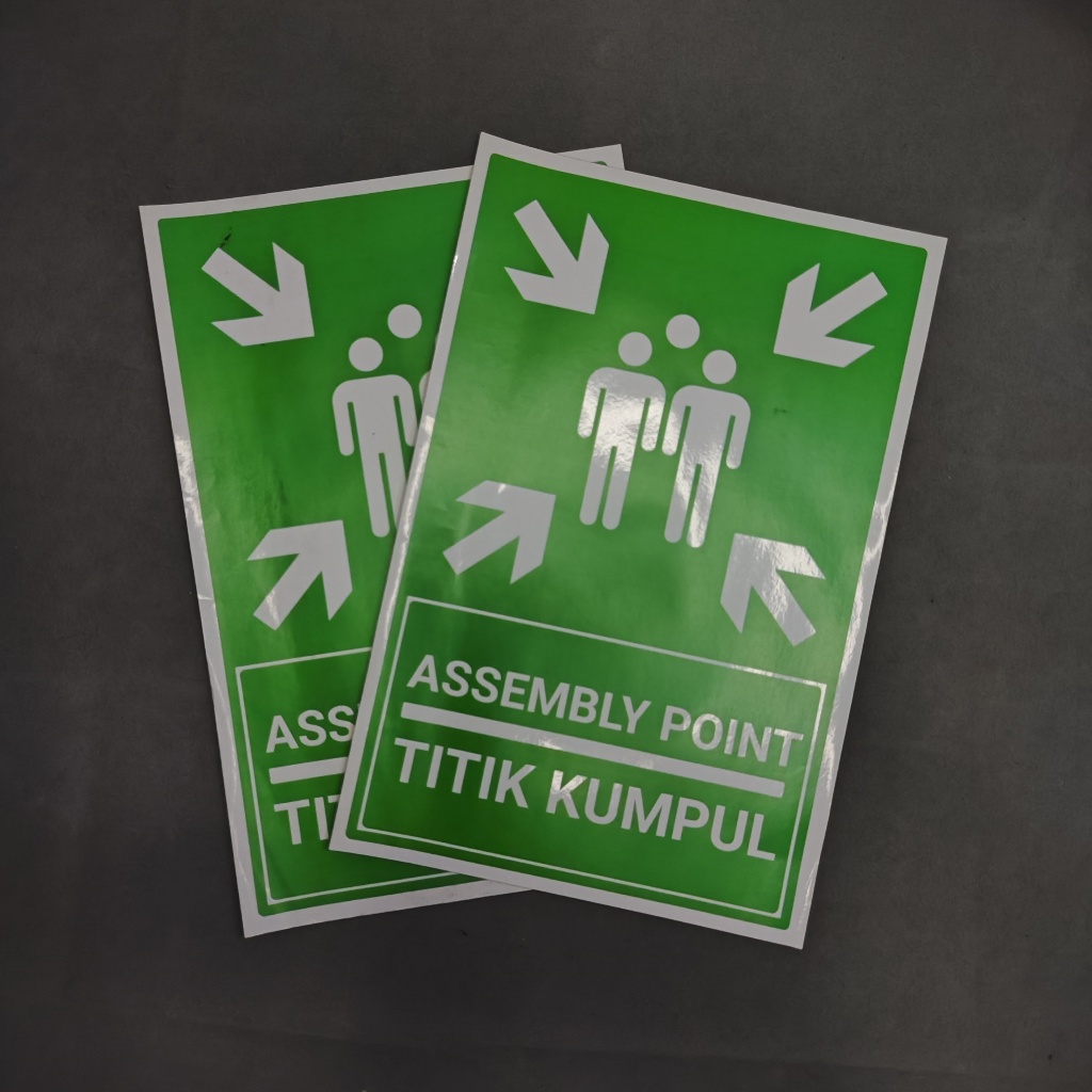 Kumpul POINT PUNCHING LABEL SIGN STICKER (ASSEMBLY POINT) | Shopee Malaysia