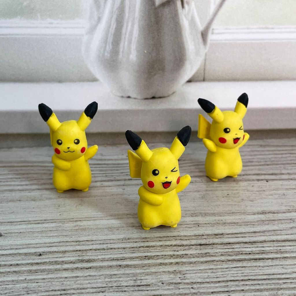 Pokemon pikachu Unit eraser ER-1246 Miniature pokemon eraser Unique ...