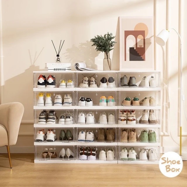 Folding Shoe Box Without Installation / Folding Shoe Rack / Folding ...