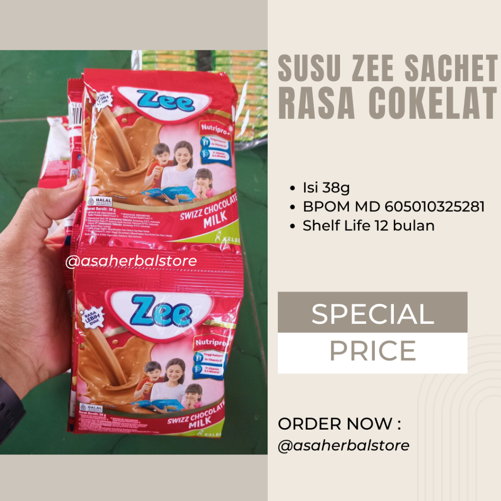 Zee Milk Sachet Package 5 Sachets Contents @ 10 Sachets Of Chocolate ...
