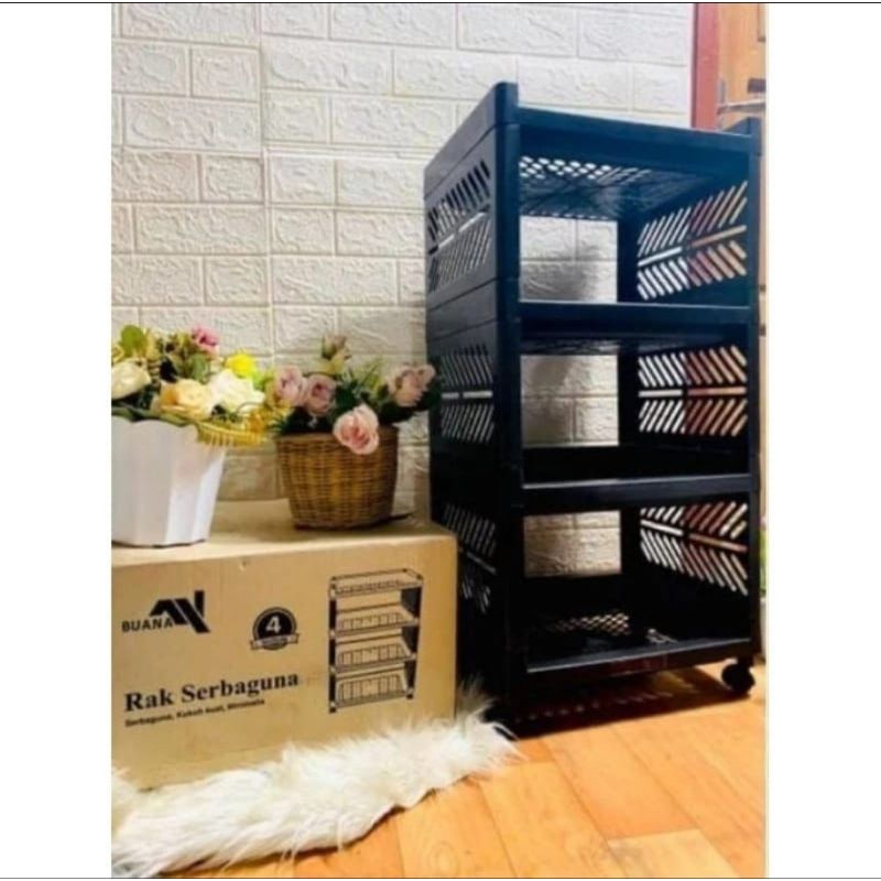 Multi-purpose 4-tier plastic apartment rack/yoyo rack, multi-purpose ...