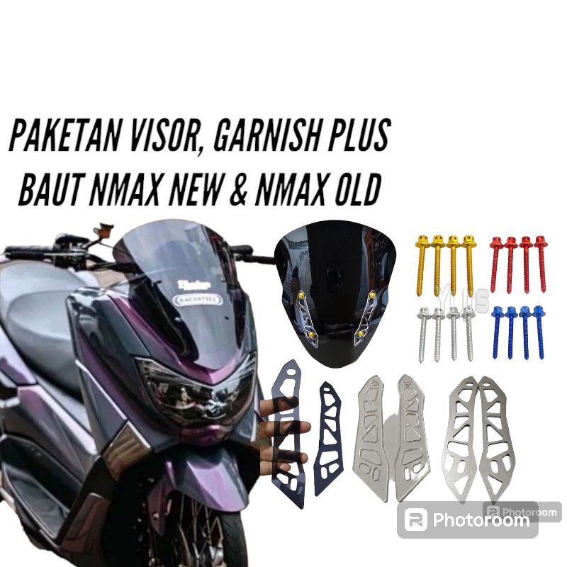 Winshield Visor Nmax New Nmax Old Variation Package Thailand Model