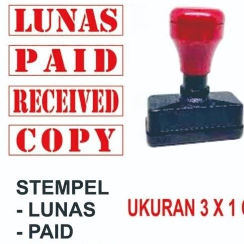 Lunas Stamp, Paid Stamp, Received Stamp, Copy Stamp | Shopee Malaysia