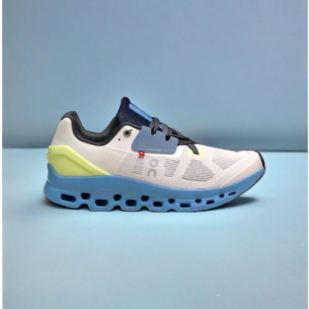 Men's running road Shoes on cloud stratus white black sage green Shopee Malaysia