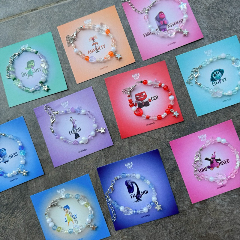 Inside out bracelets | Inside out character bracelet | Inside out ...