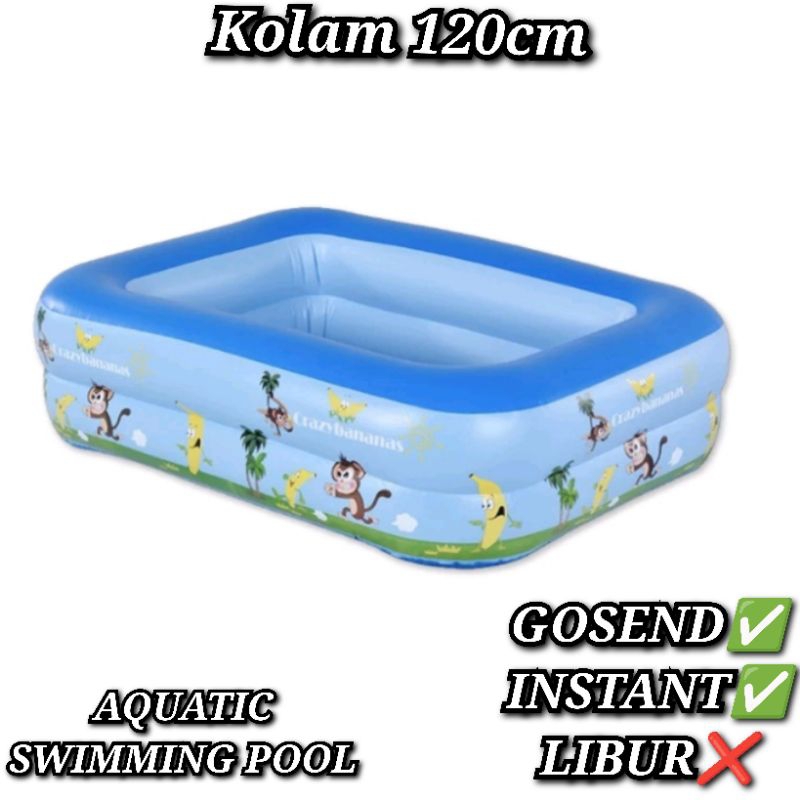 Children's swimming pool 120cm aquatic swimming pool Large family pool ...