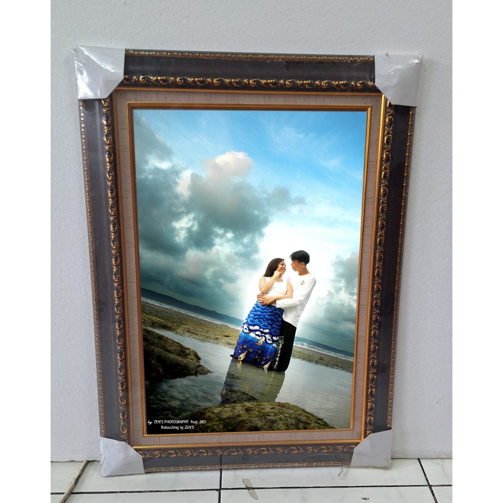 Photo Printing Package 16Rp (40X60)+Lamination+Fiber Frame | Shopee ...