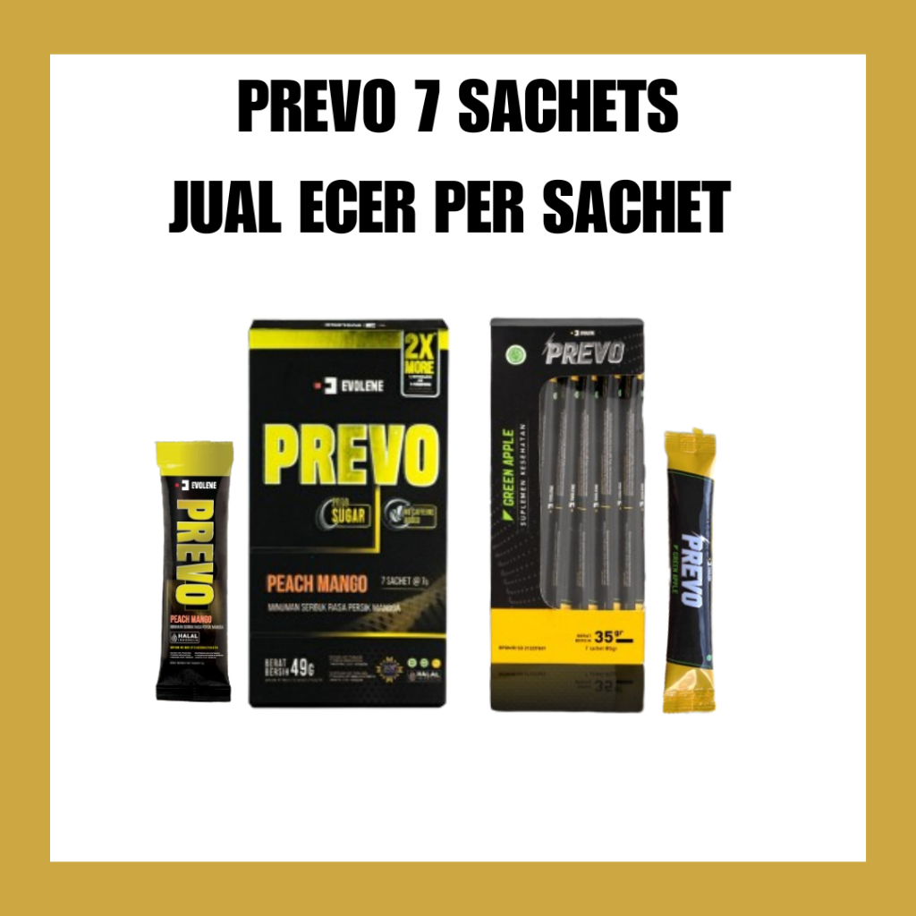 HIJAU Prevo Evolene Pre Workout 7 Sachets Green Apple Flavor / Green ...