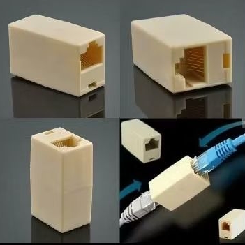 Barrel RJ45 Coupler Female to Female UTP LAN Ethernet Barrel Converter ...