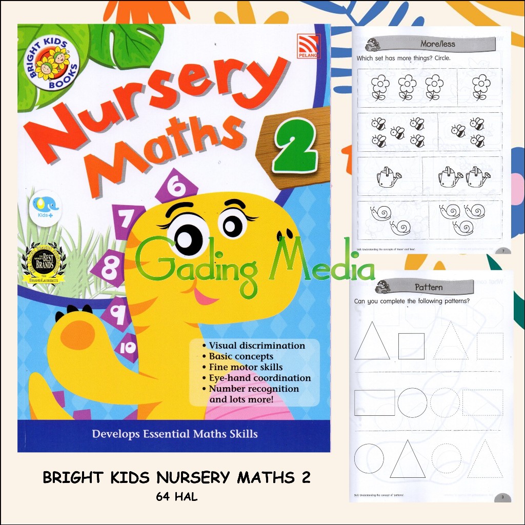 Bright KIDS BOOKS - MATHS NURSERY 2 (KB/TK Question Practice Book ...