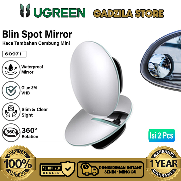 Ugreen Small Rear View Mirror Set Additional Convex Mirror Car Wide ...