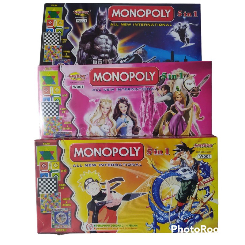 Monopoly International 5in1 Box/Monopoly International 5 in 1/Monopoly ...