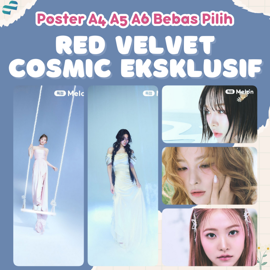 Red VELVET Cosmic Exclusive Photo Poster Kpop Poster A4 A5
