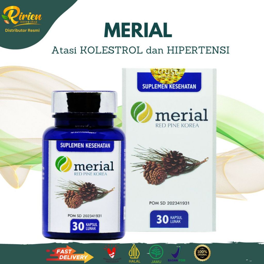 Merial Red Pine 30 Capsules Overcome Hypertension Lowering Cholesterol ...
