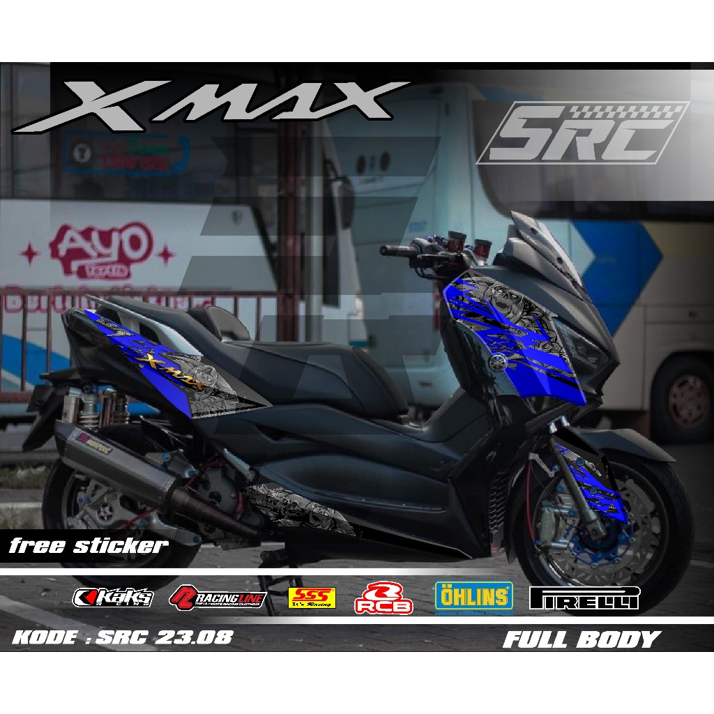 Decal Sticker Full Body XMAX Old Graphic Motif Sticker Decal Full Body ...