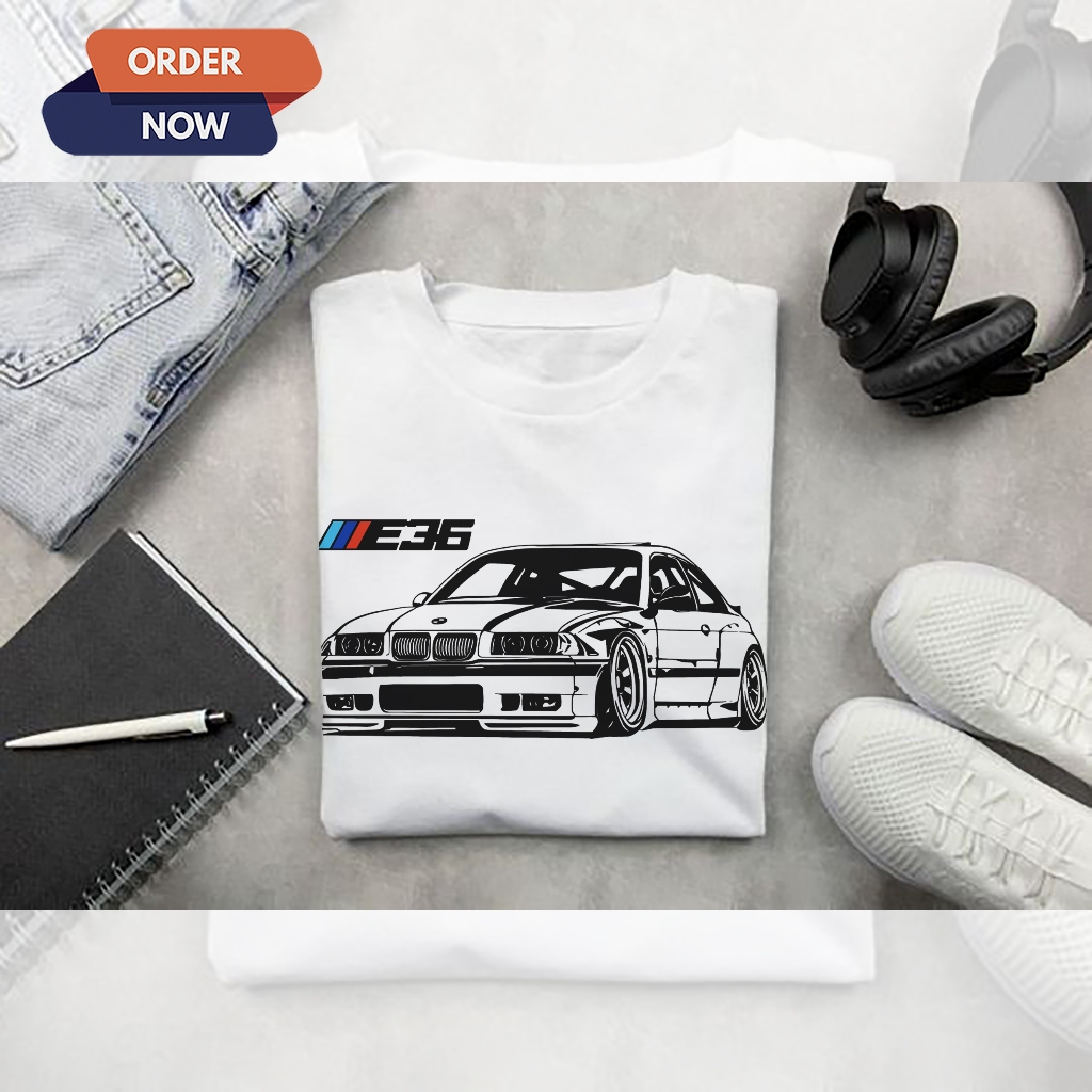 PUTIH Kaos BMW E36 M POWER M3 PREMIUM AUTOMOTIVE CLOTHES MEN WOMEN ...