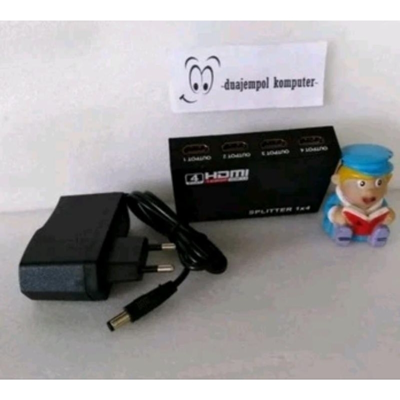 LAYAR Hdmi splitter 1 input 4 output adapter 5v 1080p split splitter ...