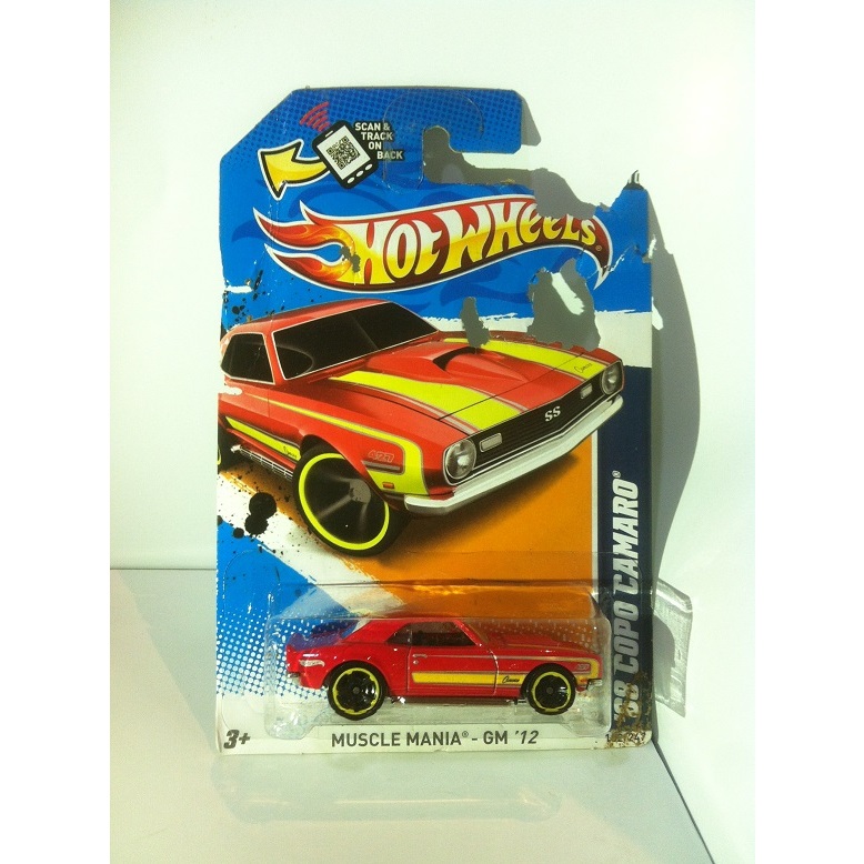 Hot Wheels Muscle Mania 2016 - Chevrolet Camaro SS Bleue Avec Jantes Rouges (édition 9/10, Neuve)