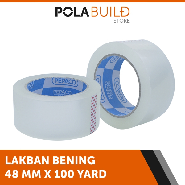 Build Pattern - PEPACO Clear Duct Tape 48MM X 100 YARD | Shopee Malaysia
