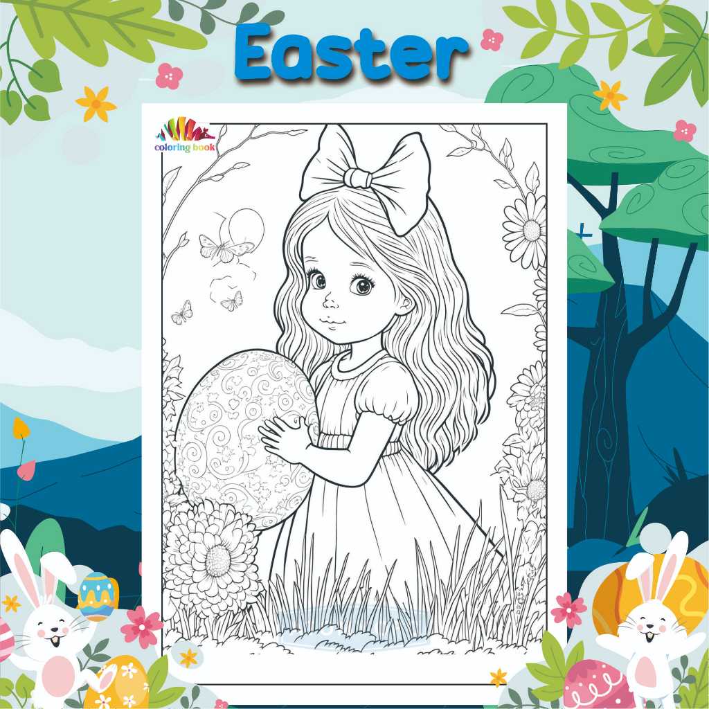 Coloring PAPER / COLORING / DRAWING PAPER / EASTER / COLORING PAPER FOR ...