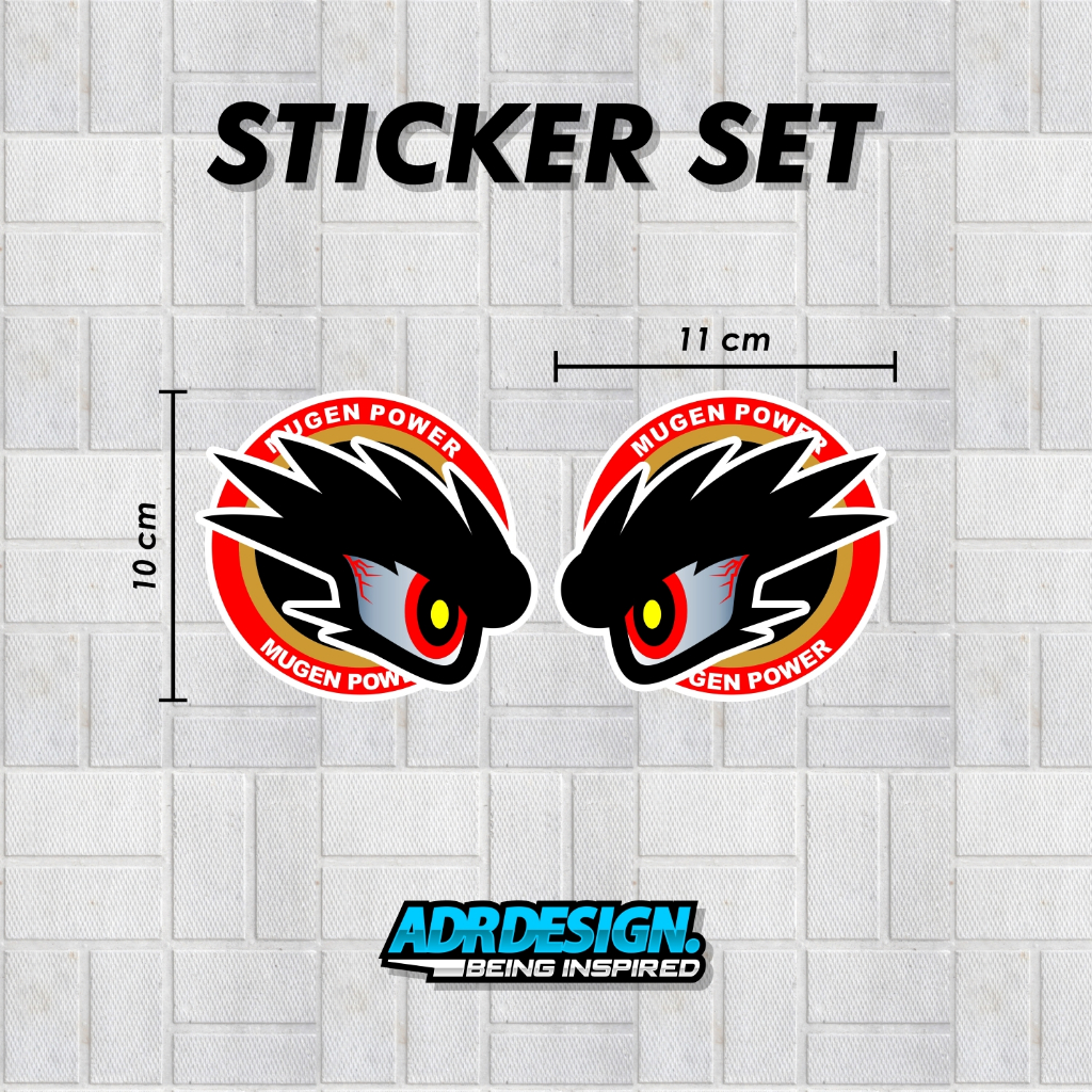 Sticker Pillar C/Glass Dead Mugen Civic FD FD1 FD2 FD2R | Shopee Malaysia