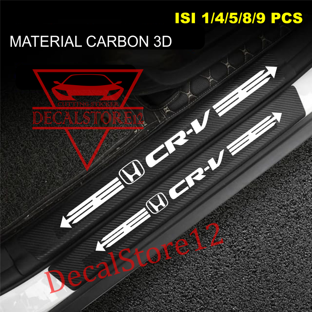 3d carbon sillplate sticker honda crv footrest sticker | Shopee Malaysia