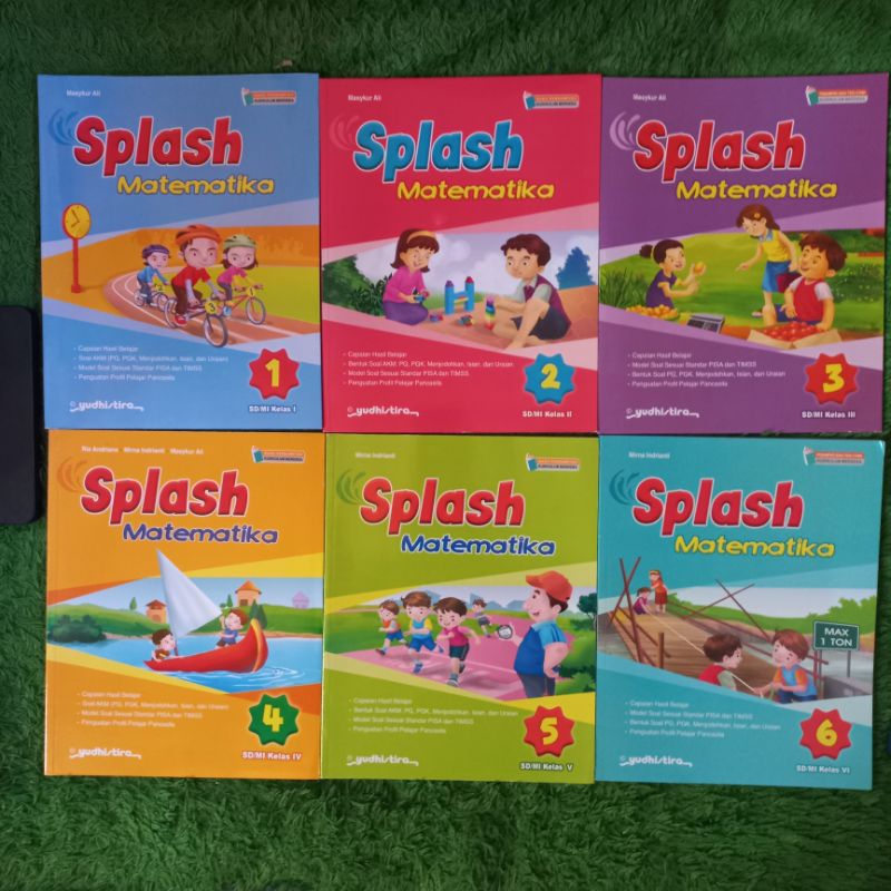 Original Book SPLASH Mathematics Class 1 2 3 4 5 6 SD/MI MERDEKA ...