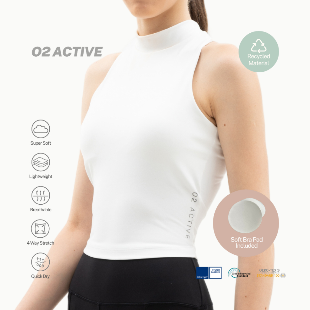 O2 Active Eco-Friendly | Am2pm High-Neck Sleeveless Top | Shopee Malaysia