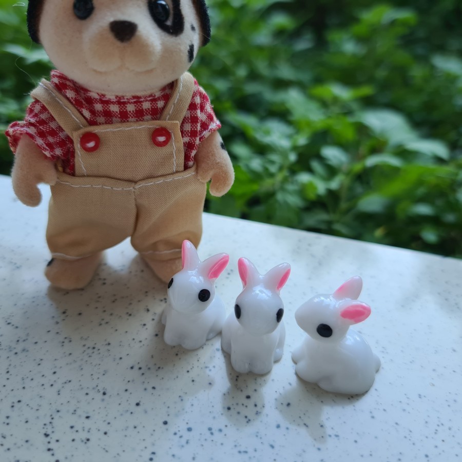 Decorative Mini Rabbit Resin Miniature Mockup | Shopee Malaysia