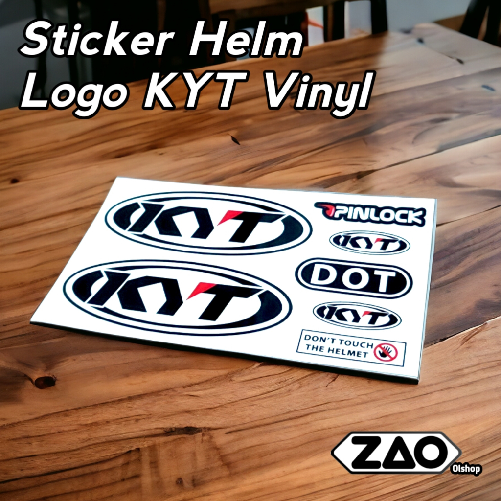 KYT Vinyl Logo Helmet Sticker Helmet Sticker Sticker Motor | Shopee ...