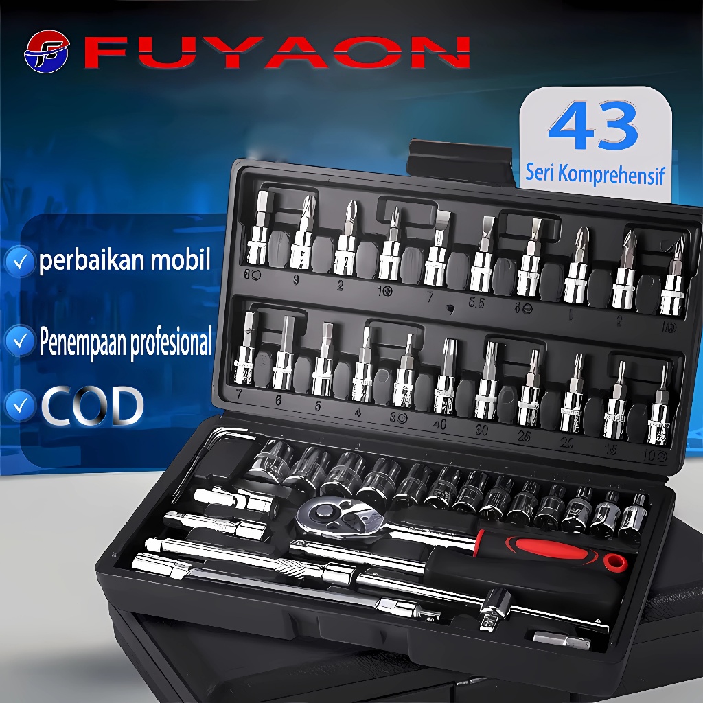 Ratchet Wrench Set Sok Wrench Shock Kit Multi-Box Repair Tool Set ...